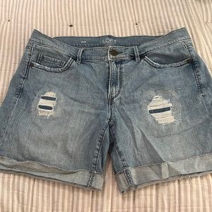 Loft Jean short, size 8, cuffed legs, excellent condition